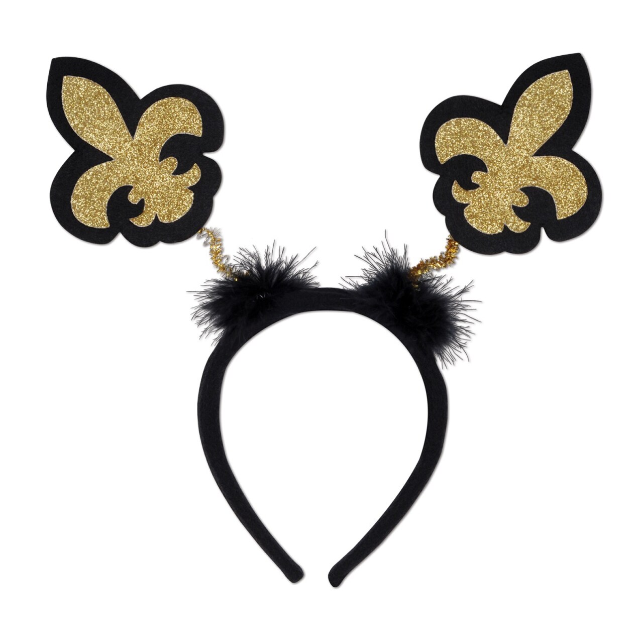 Party Central Club Pack of 12 Glittered French Unisex Adult Boppers Headband Costume Accessories - One Size